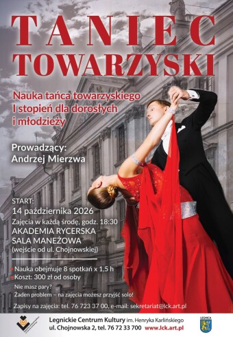 Zapraszamy na naukę tańca towarzyskiego!